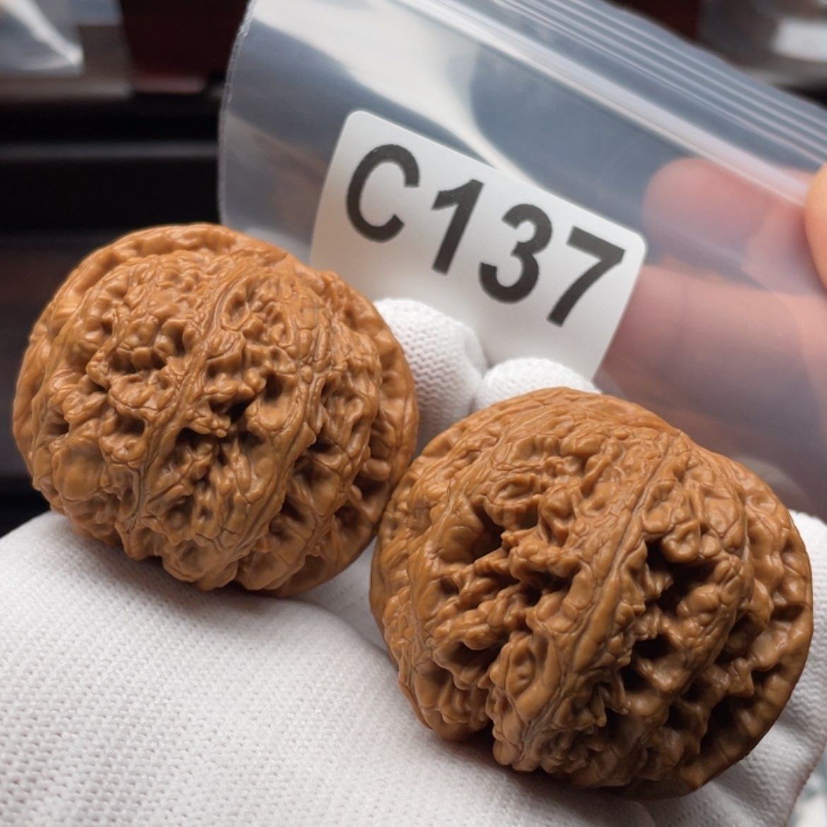 【闪购商品】文玩核桃吊坠C137全品球筋47