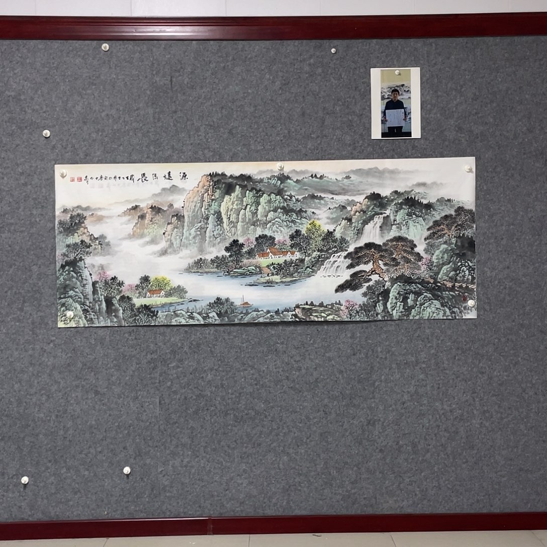 国画小六尺178.69画芯 捡漏 孙兆义老师