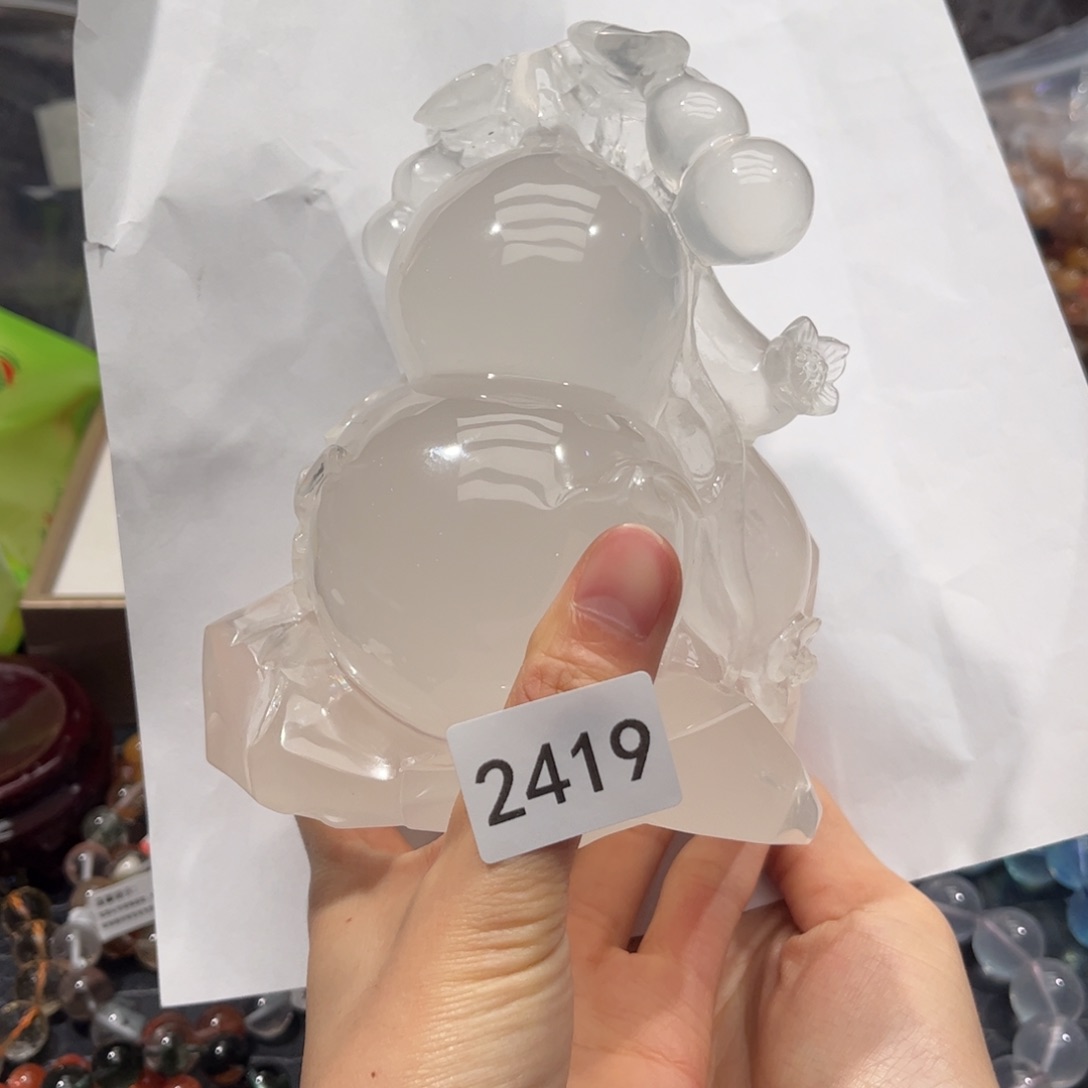 【闪购商品】未镶嵌大型摆件（非配饰）水晶钧*