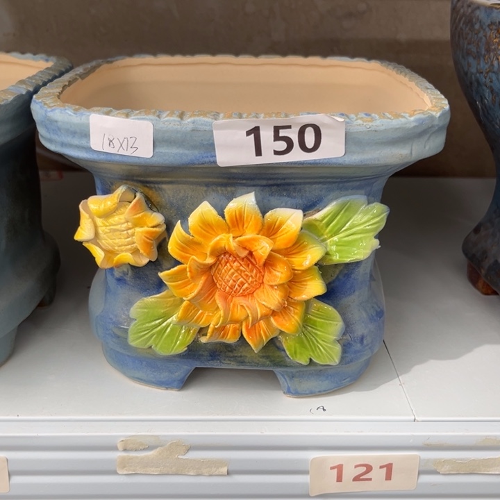 紫砂花盆粗陶材质多肉花盆