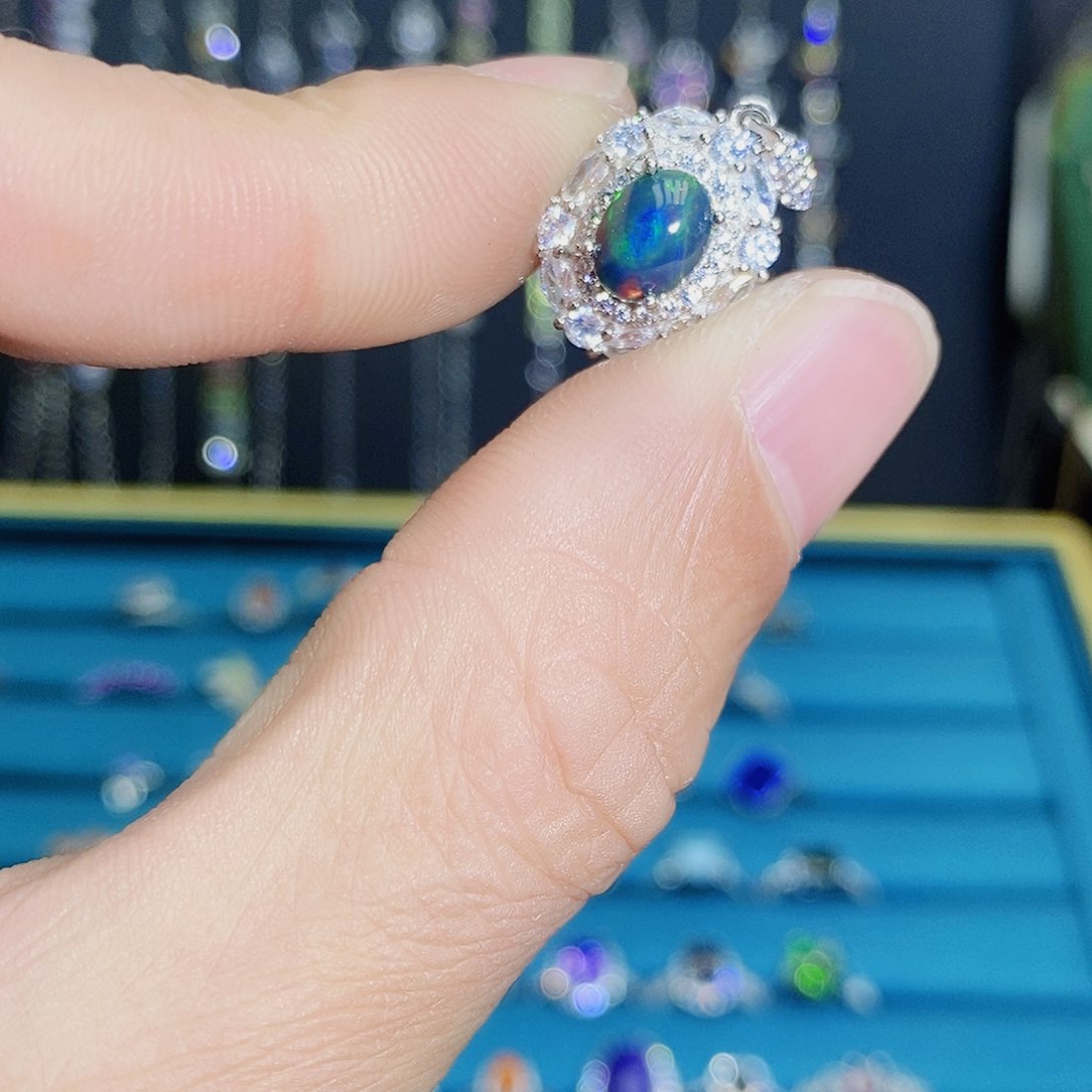 紫晶珠宝半成品银S925镶嵌