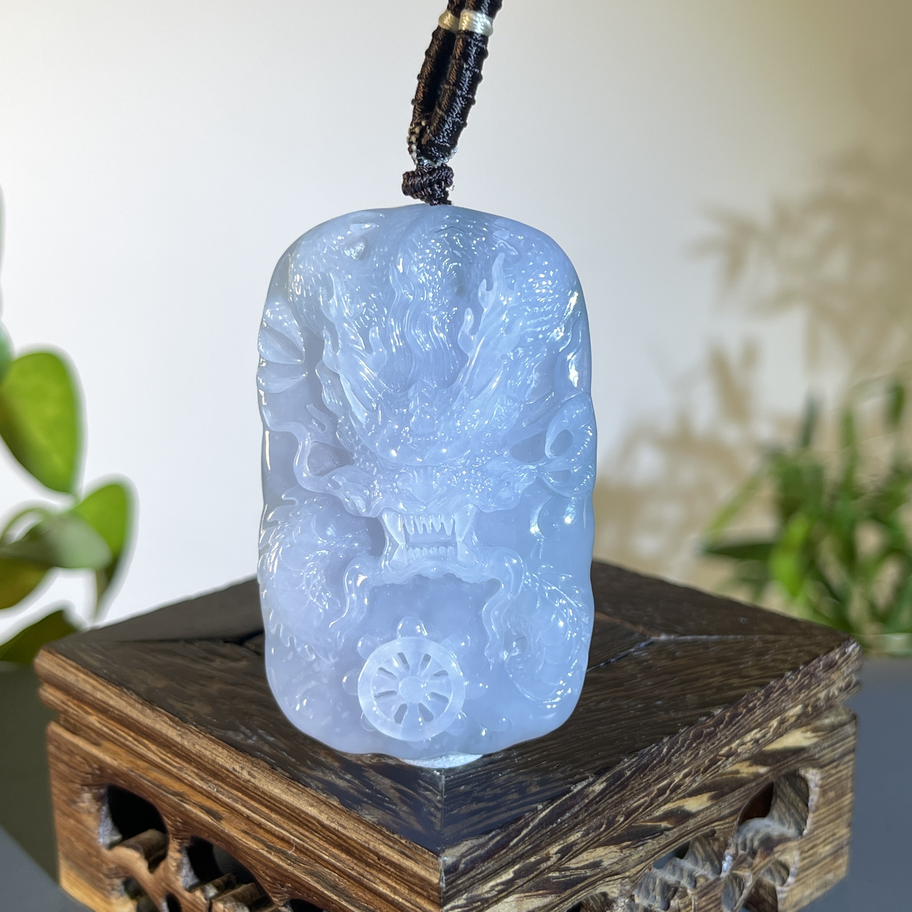 JXB11-127  天然缅甸A货翡翠  龙牌