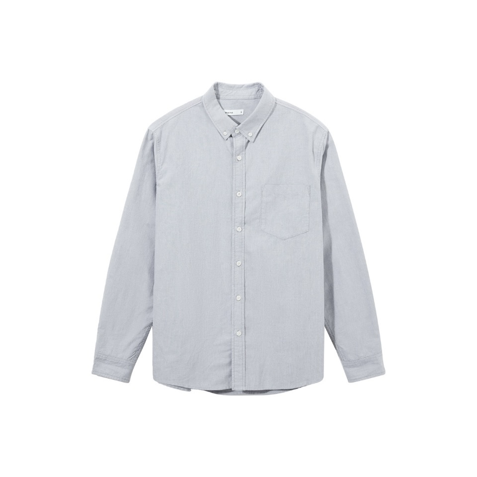 未使用 Loro Piana/诺悠翩雅 Loro Piana/纯棉灰色衬衫/M码