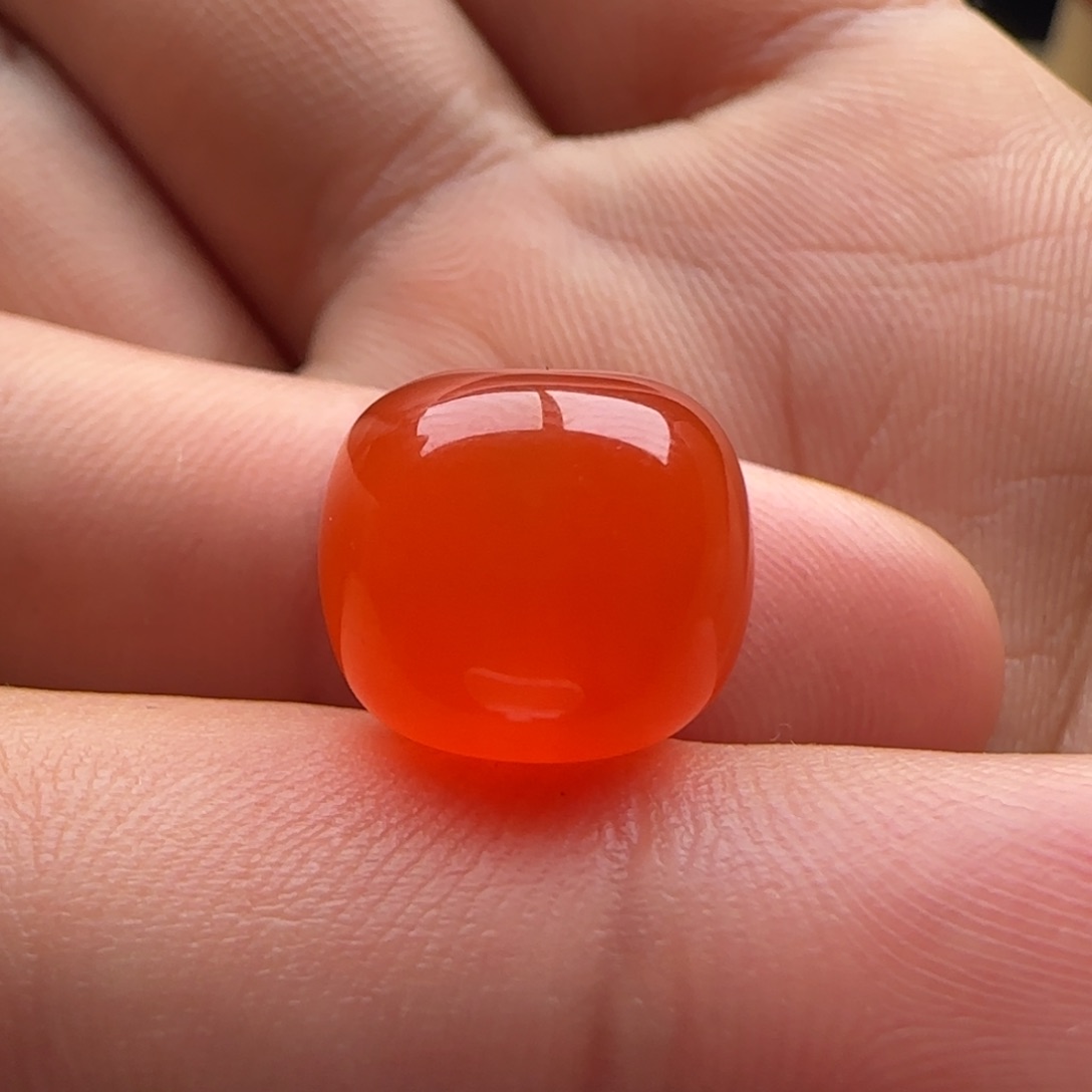 南红玛瑙老型12.3x10.7未镶嵌马牙