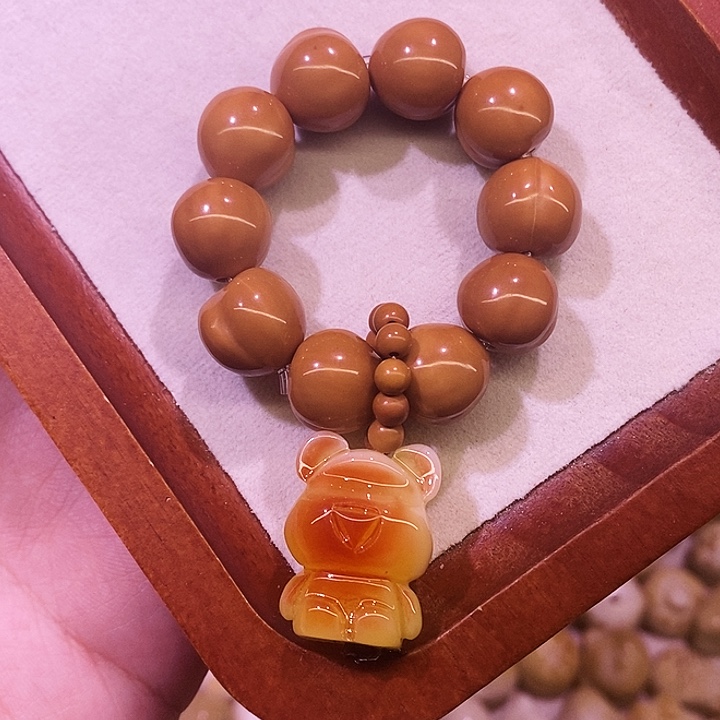 手串猴头核桃 微瑕屁桃手捻