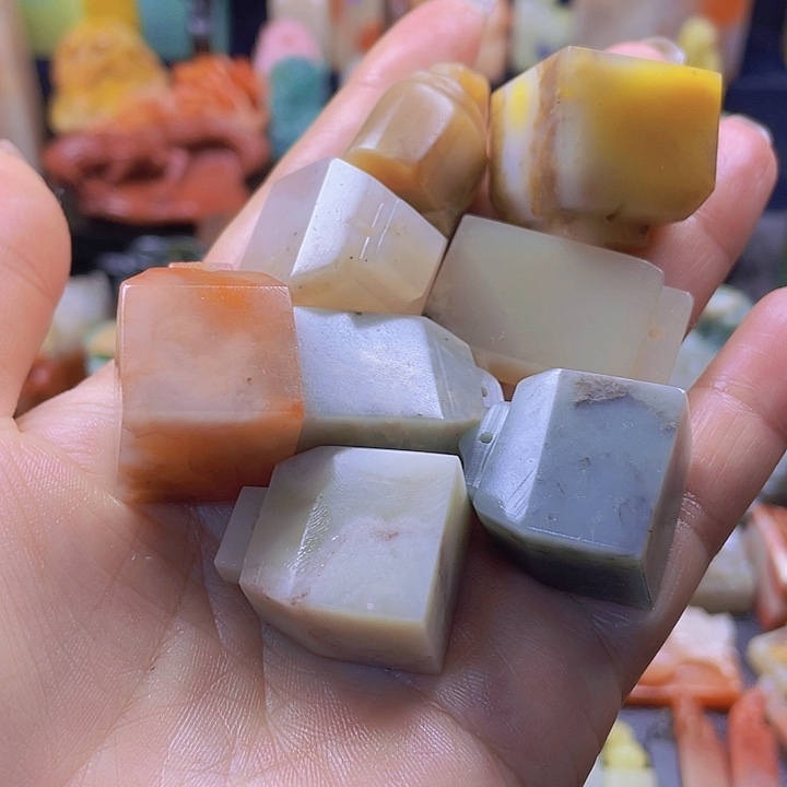 昌化石印石如意一把