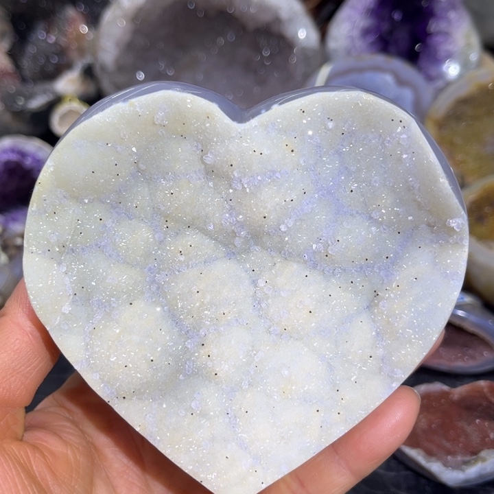 珠宝半成品水晶未镶嵌软糖爱心