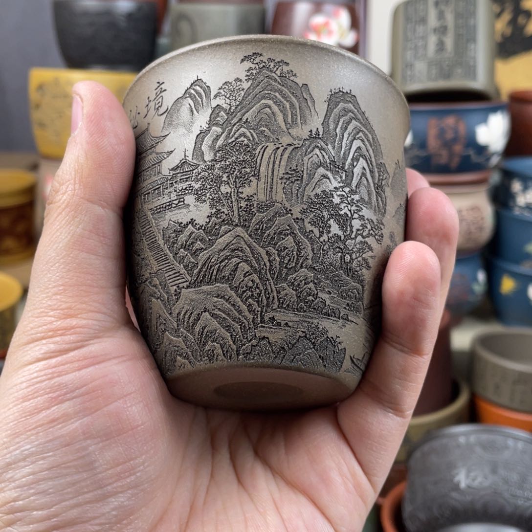 紫砂茶杯紫砂茶杯