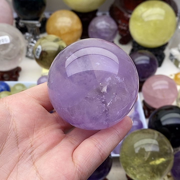 天然水晶未镶嵌7号未镶嵌水晶金*