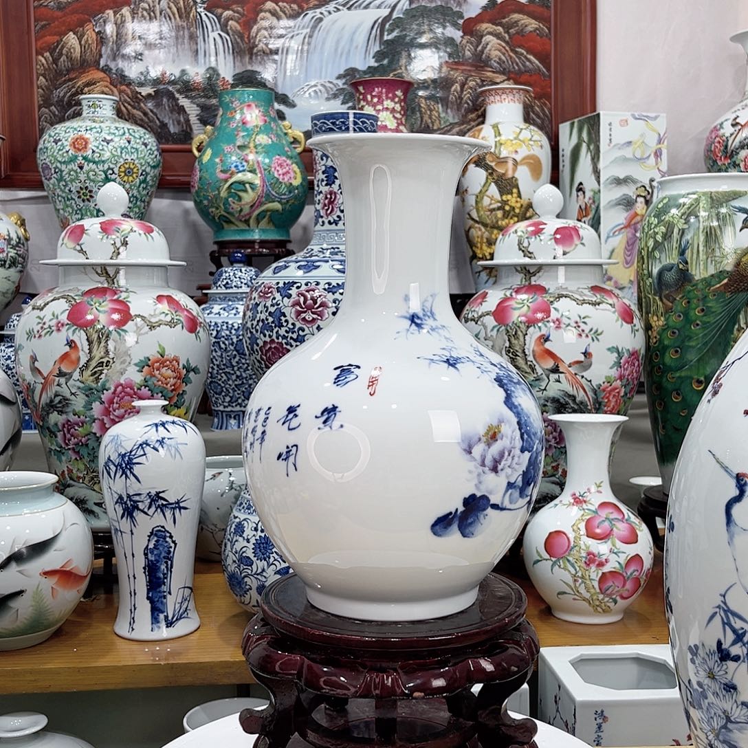 西***姥摆件景德镇的陶瓷