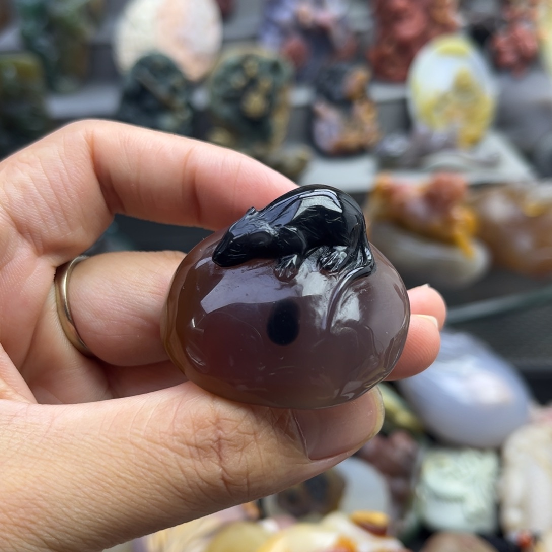 石英质玉摆件未镶嵌