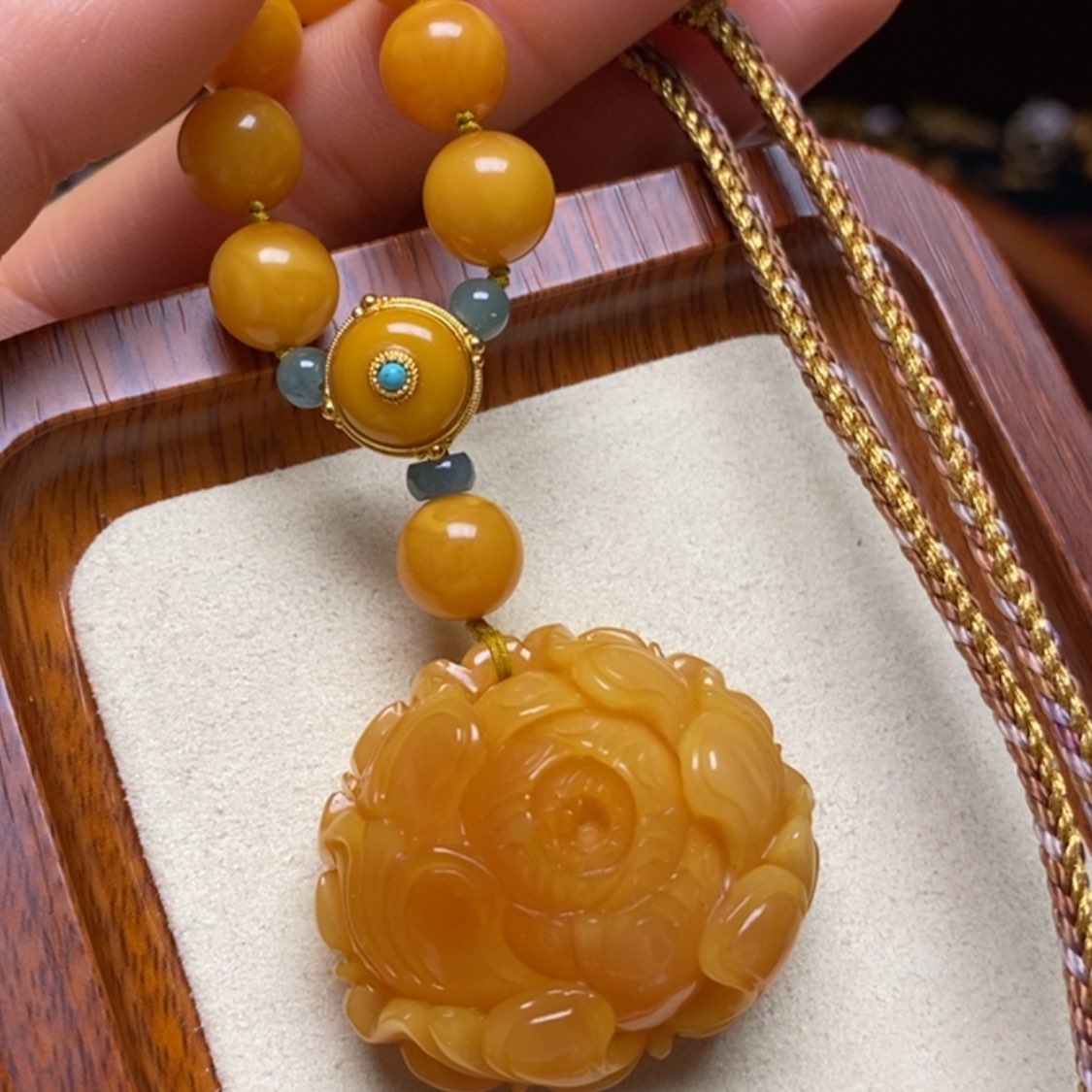 【闪购商品】蜜蜡颈饰未镶嵌项链