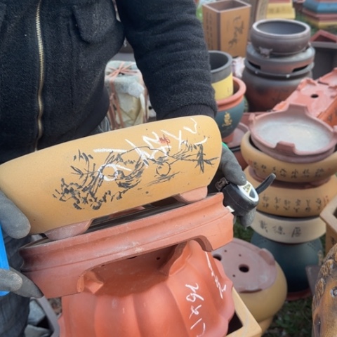 红陶紫砂花盆盆景盆栽