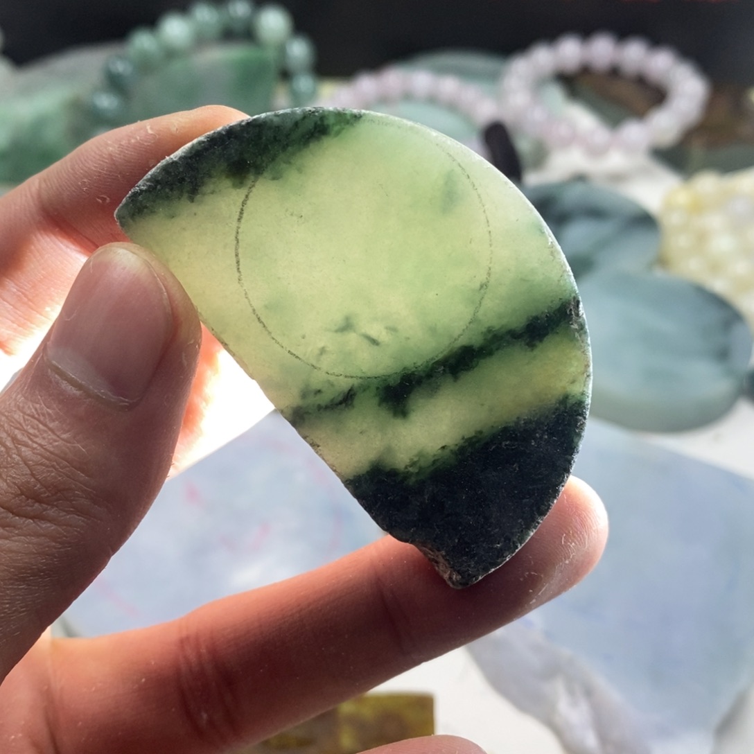 翡翠散珠天然缅甸翡翠a货21