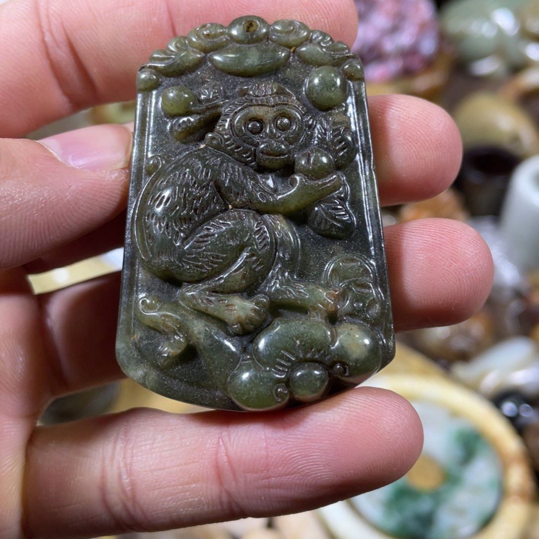 和田玉吊坠(不含链)未镶嵌