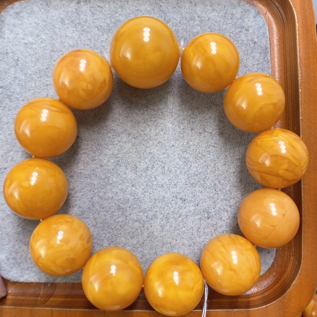 蜜蜡手串未镶嵌蜜蜡手串