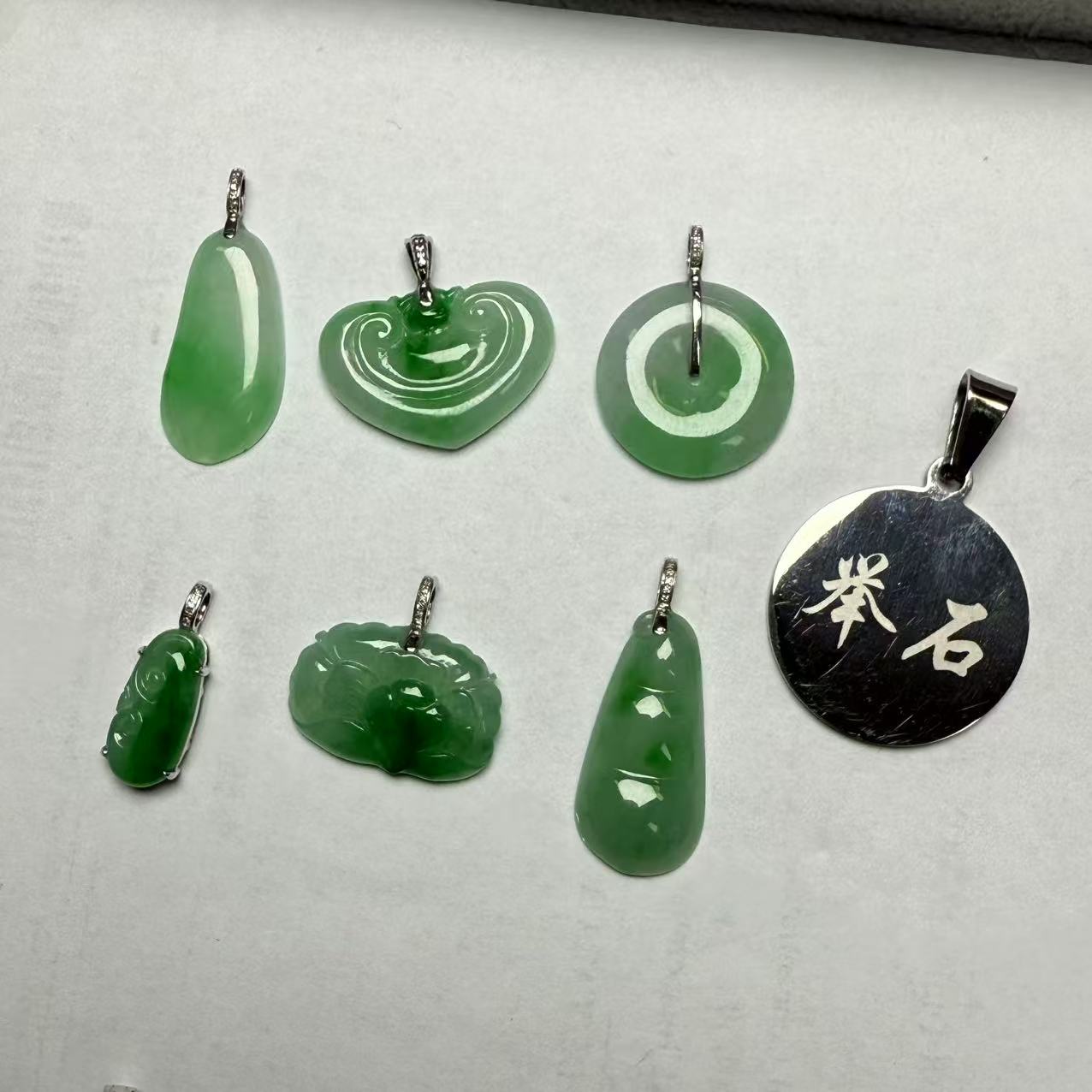 【举石严选】H0621-1501-043翡翠吊坠18k（一件/款式自选）