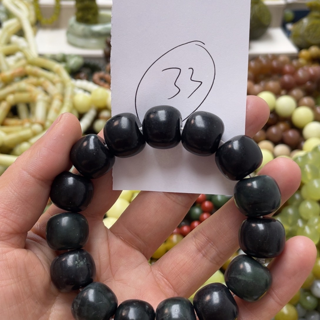 蛇纹石玉手链未镶嵌