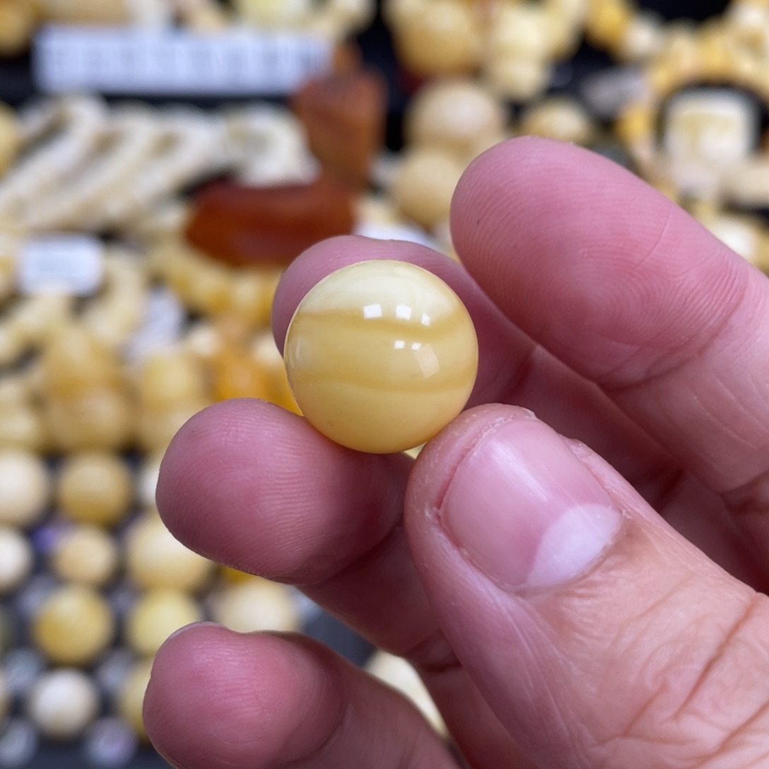 琥珀珠宝奇石未镶嵌14.6mm