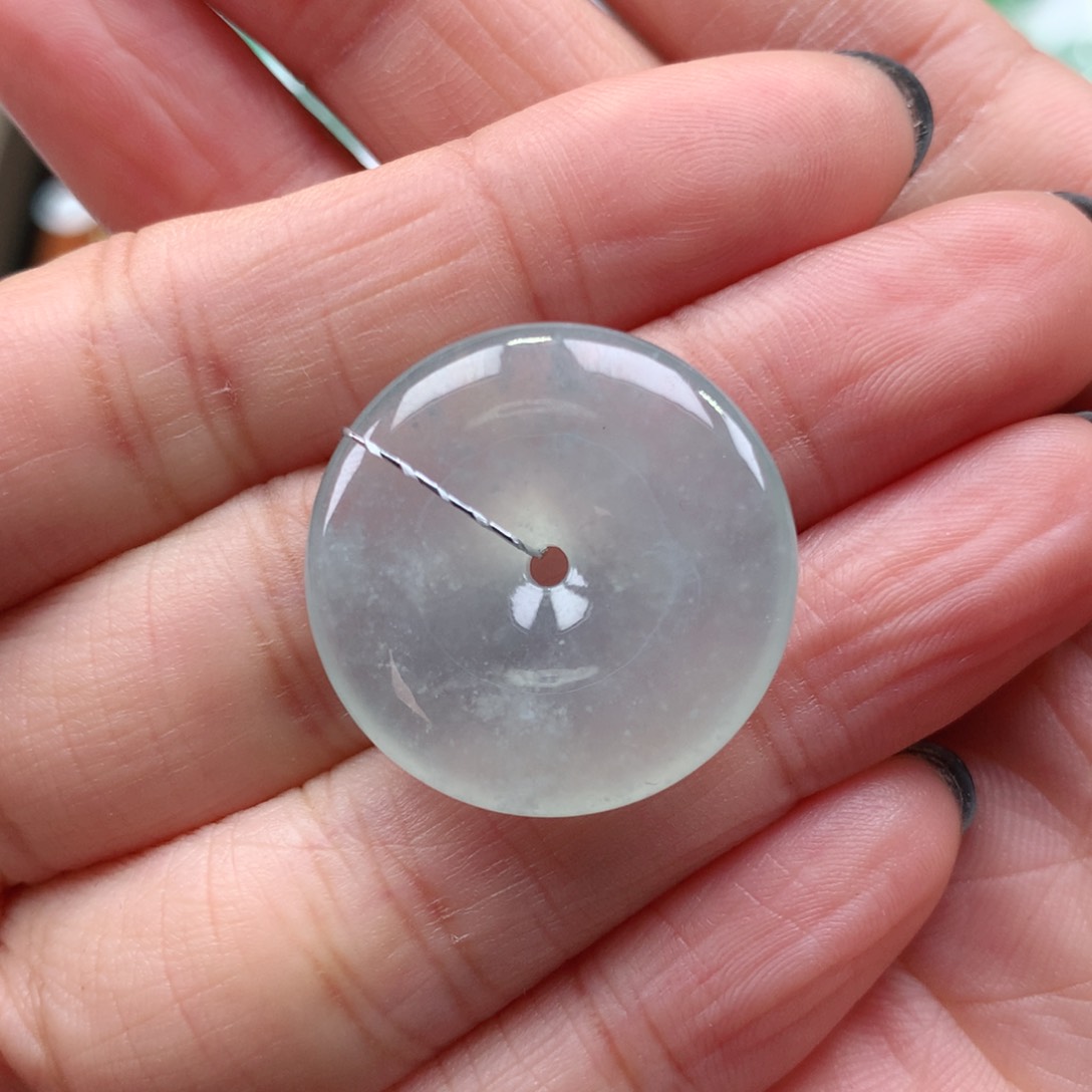 翡翠吊坠(不含链)未镶嵌平安扣