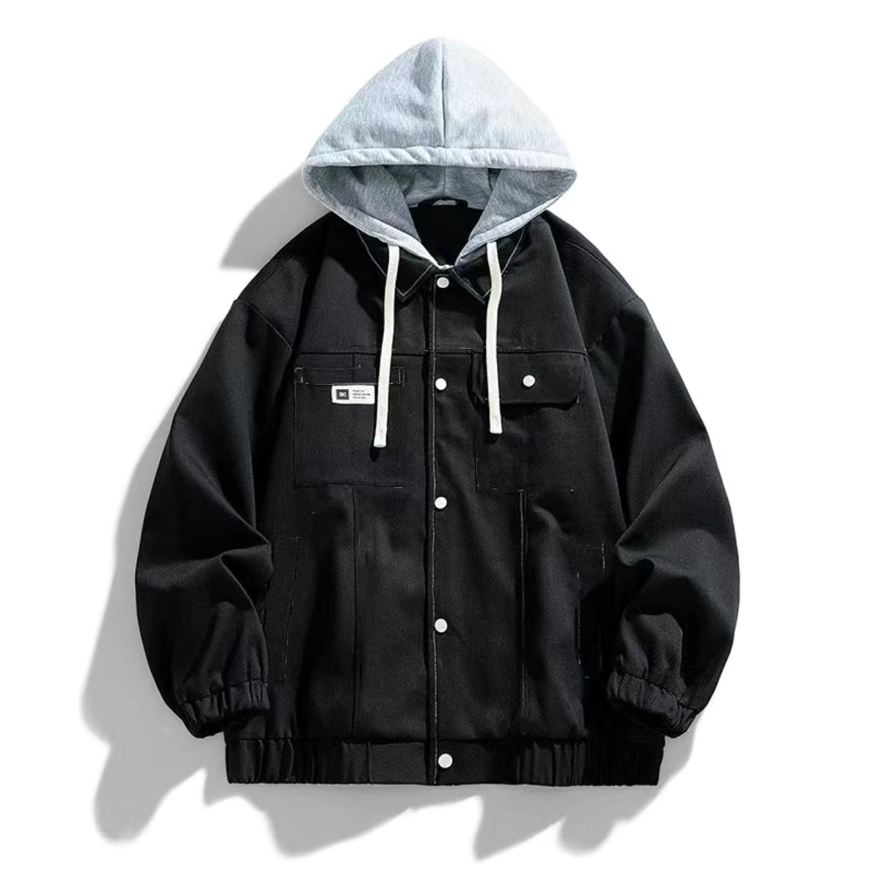 【OY】美式潮牌假两件牛仔夹克（764）