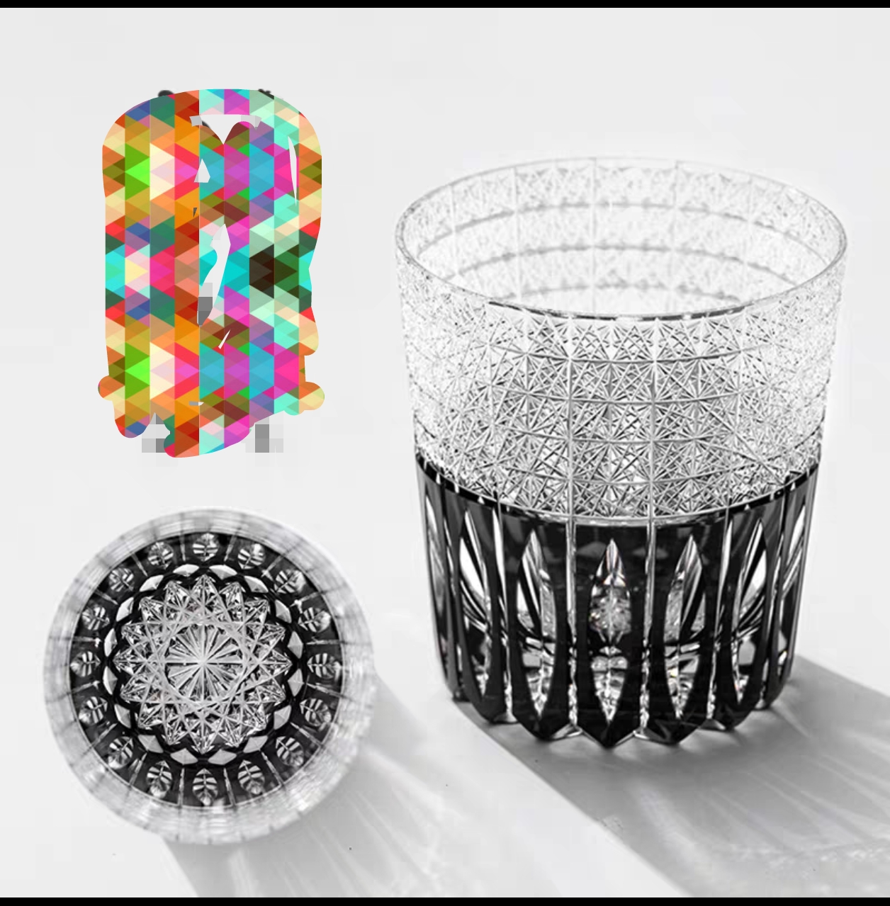 切子水晶杯拂晓高端定制啤酒饮料杯送礼轻奢精品无铅无汞