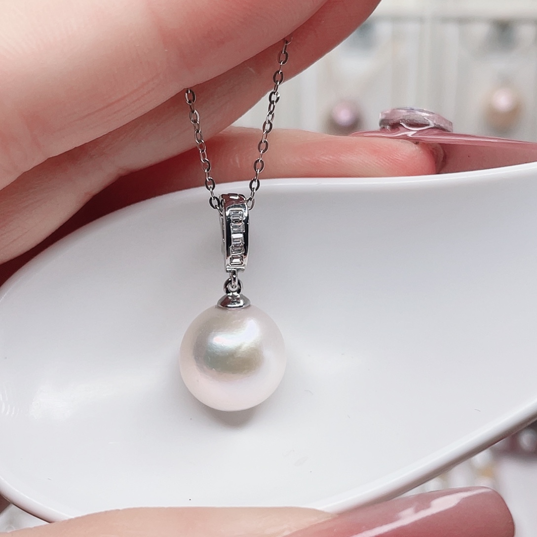 合金淡水珍珠吊坠(赠链)