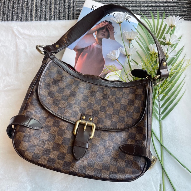 95新 LouisVuitton/路易威登 棋盘格双子星 单肩腋下包 全原95新