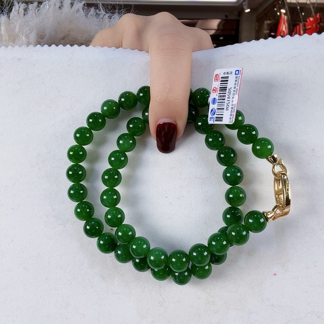 和田玉（碧玉）颈饰未镶嵌一*