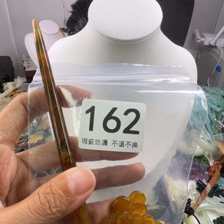 未镶嵌岫玉发饰A****