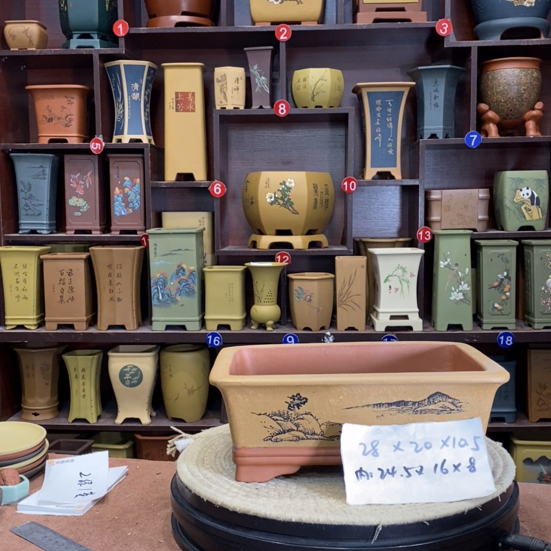 紫砂花盆紫砂花盆