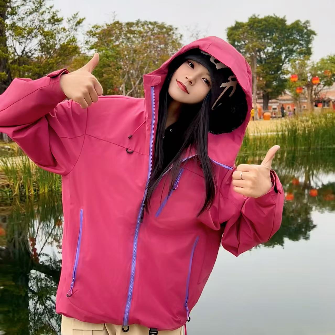 DENGSHANSHIPAUL线下门店C位款!3L户外系列!情侣软壳冲锋外套！636