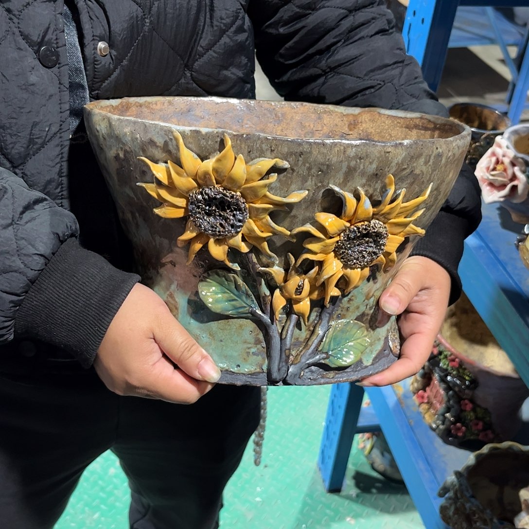 微瑕10 号陶然花器手工花盆