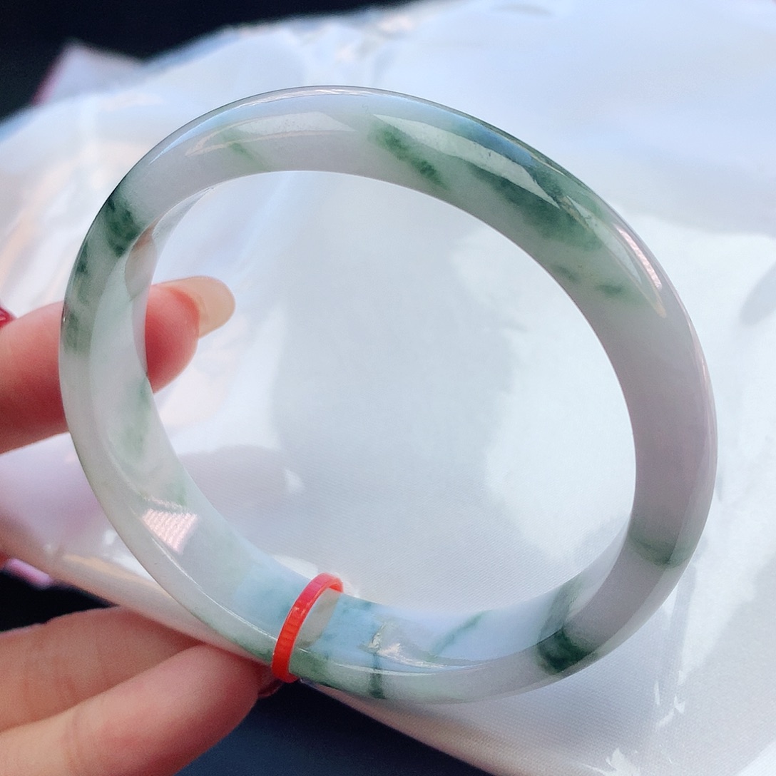 翡翠手镯未镶嵌57贵妃130002