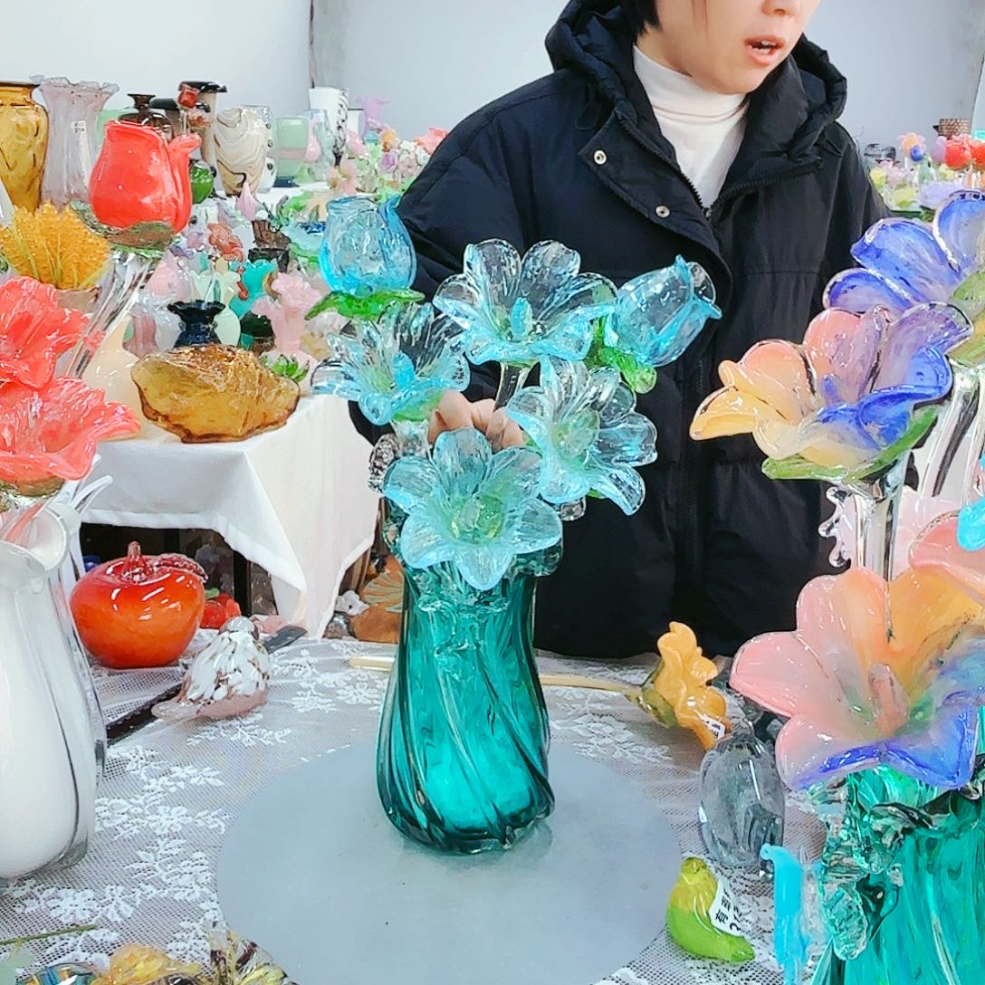 福利不退不换琉璃花瓶艺术品