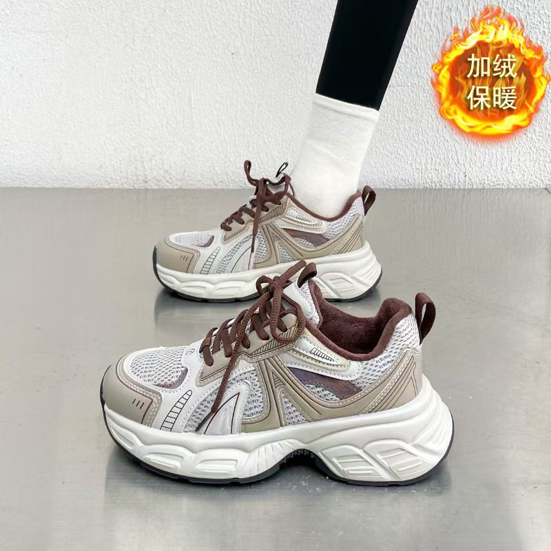 5126-1冬季新款加绒软底老爹鞋