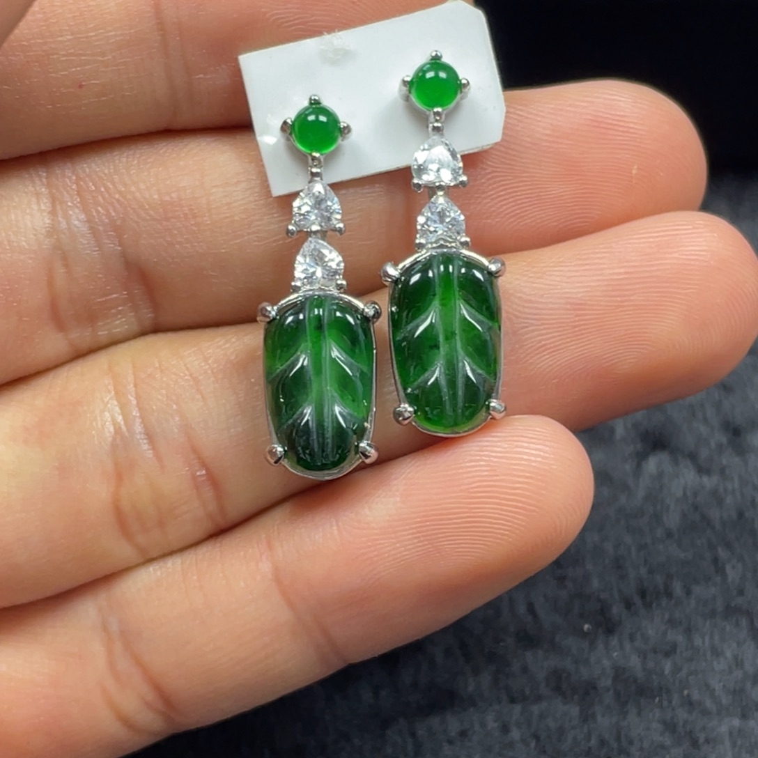 翡翠银S925镶嵌戒指