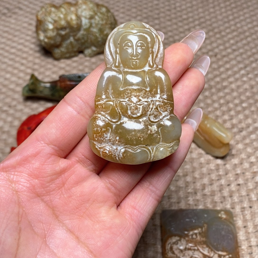 白玉菩提吊坠白玉菩提白玉菩提摆件