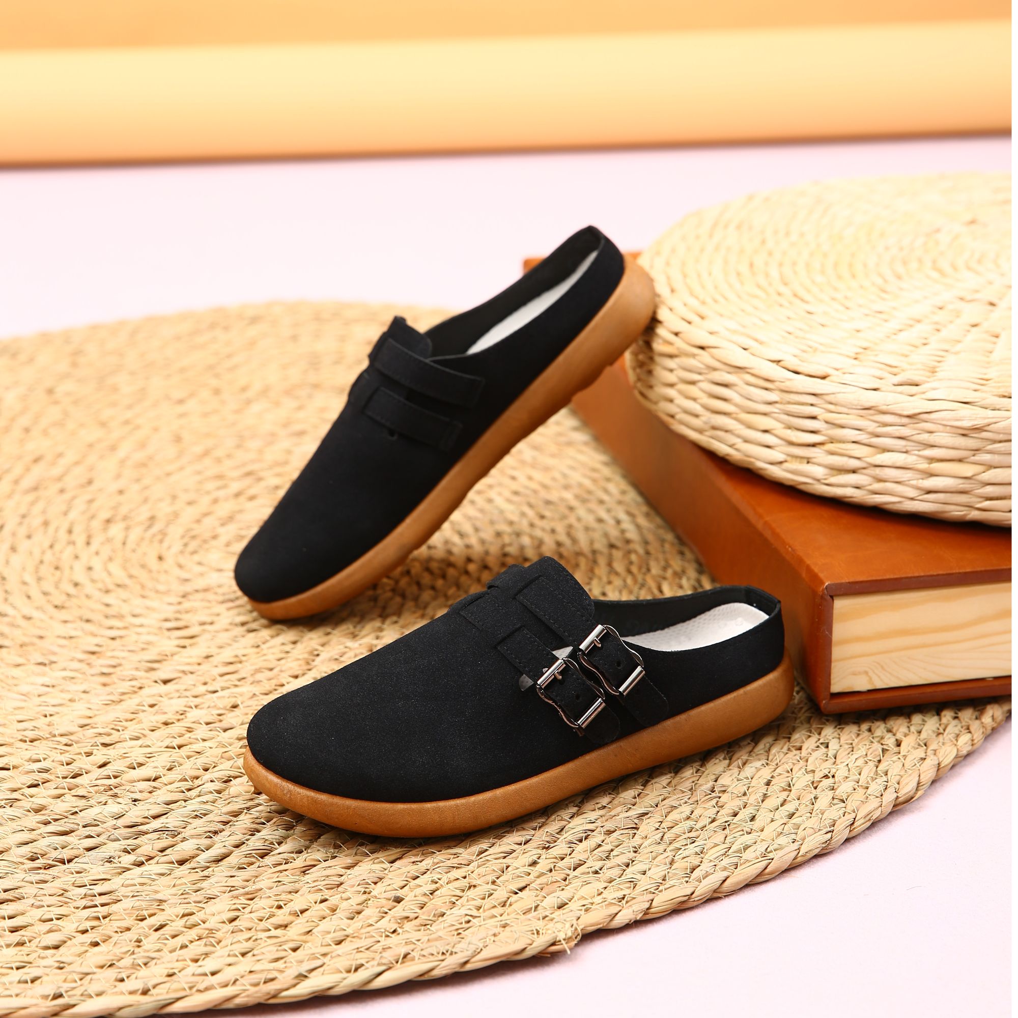 【勃肯鞋】2025新款女款爆款欧若风百搭小众半托外穿气质时尚拖鞋