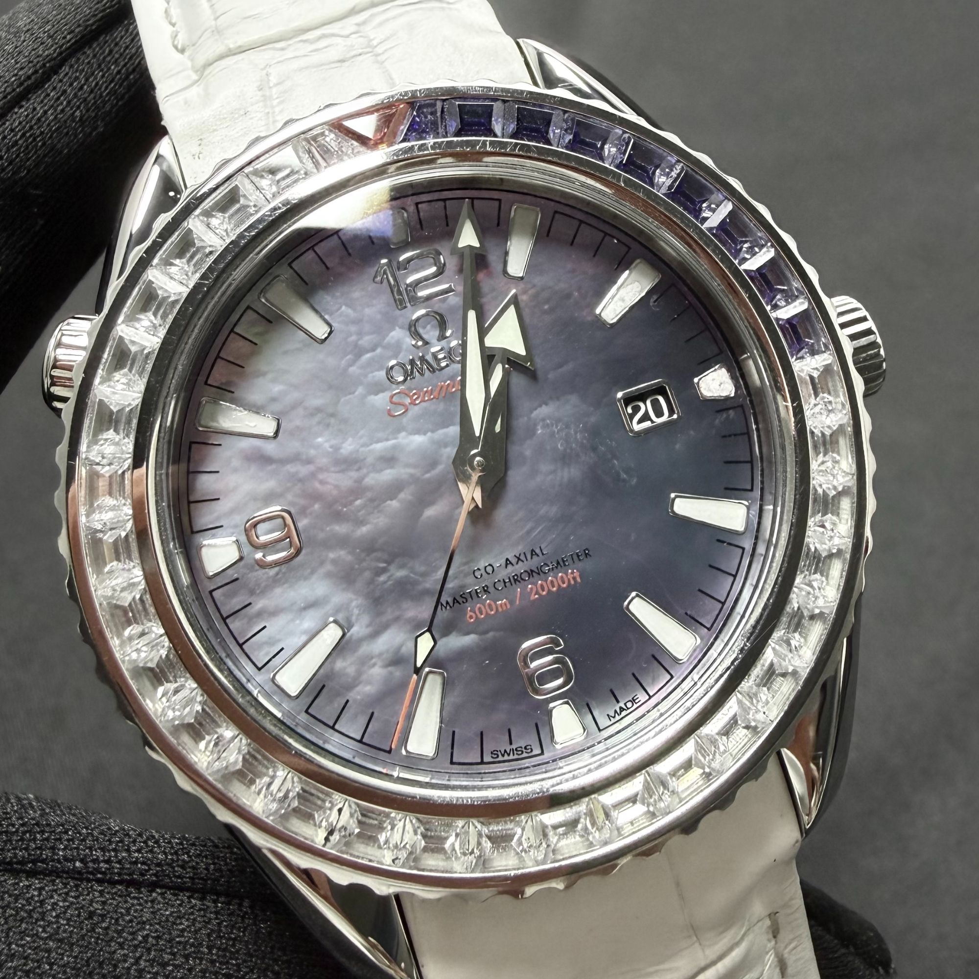 99新 Omega/欧米茄 海马600自动机械45.5mm/升级四分之一蓝隐藏款