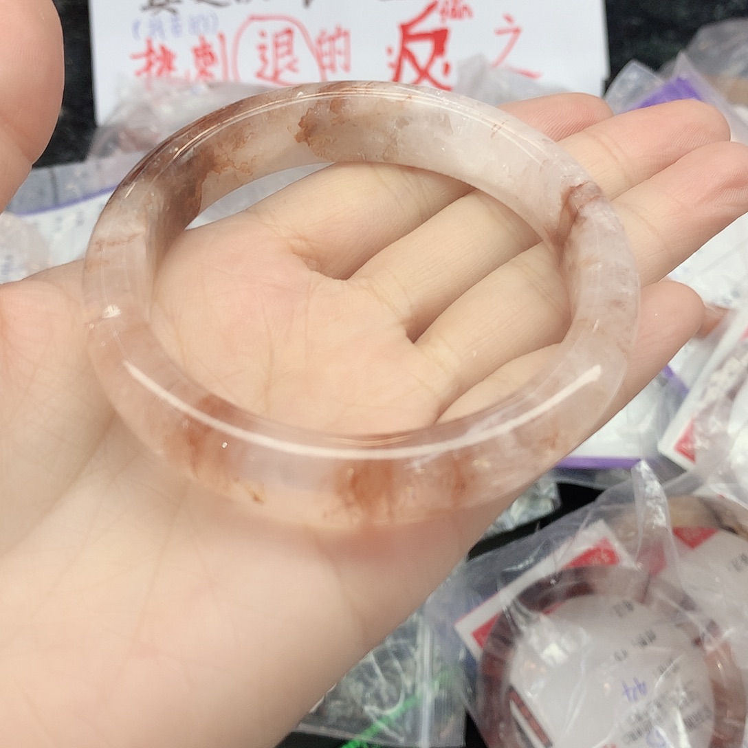 水晶手镯未镶嵌62（5758瑕疵