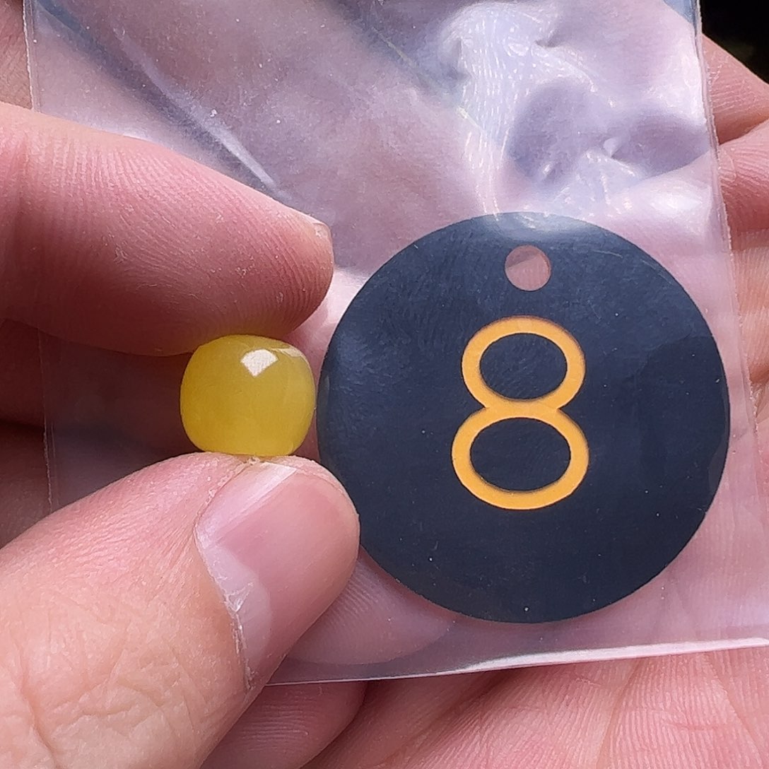 蜜蜡未镶嵌珠宝奇石一**茗10.6mm