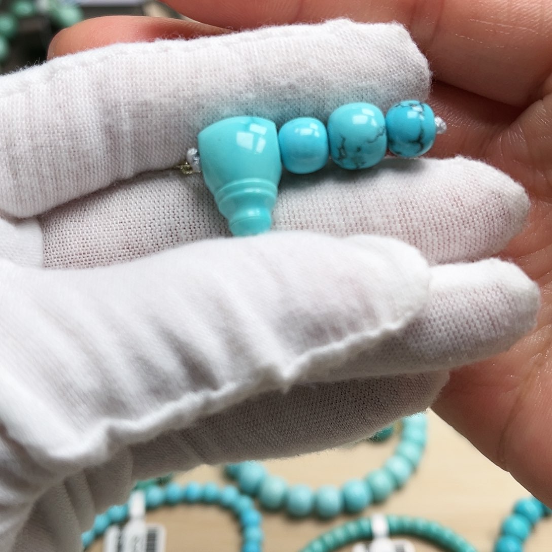 绿松石三通套装未镶嵌