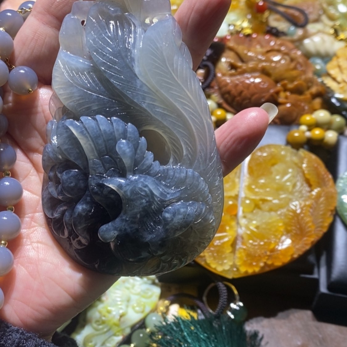 【闪购商品】岫玉毛衣链未镶嵌