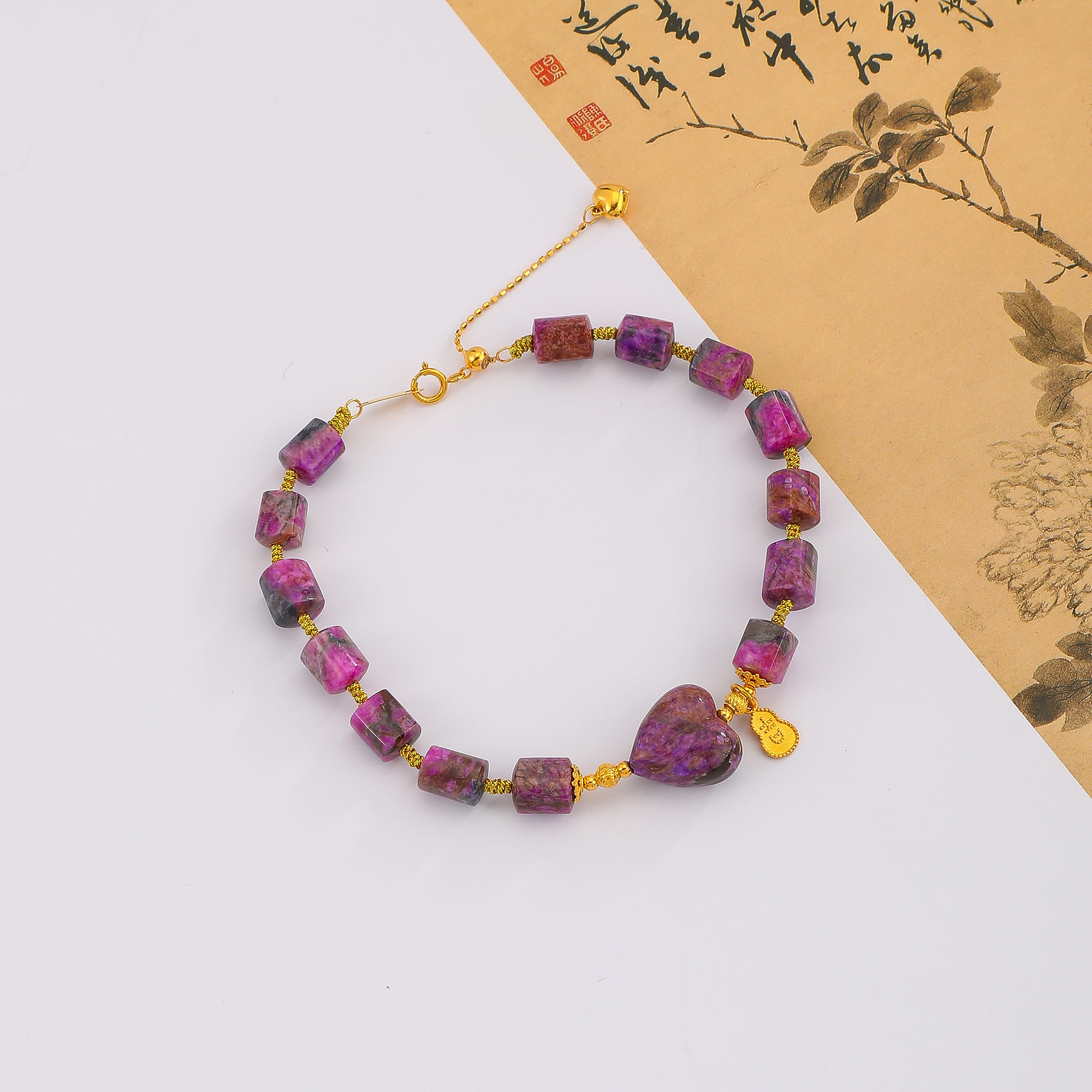 一了个卜【雀登枝】屁桃舒俱来手链