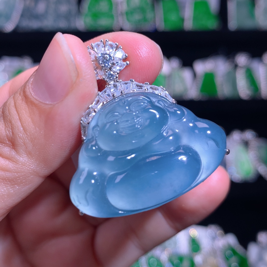 【闪购商品】颈饰银S925镶嵌翡翠天然翡翠