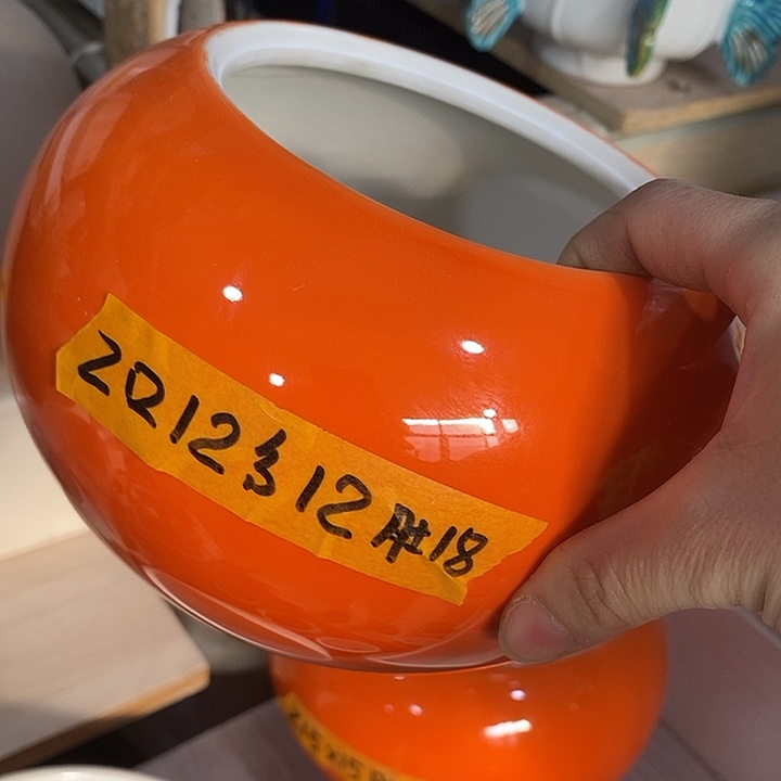 陶摆件陶盆有孔 瑕疵介意勿拍凑单满12包邮发有孔