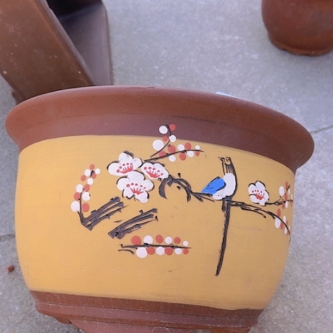 紫砂宜兴紫砂花盆T005大