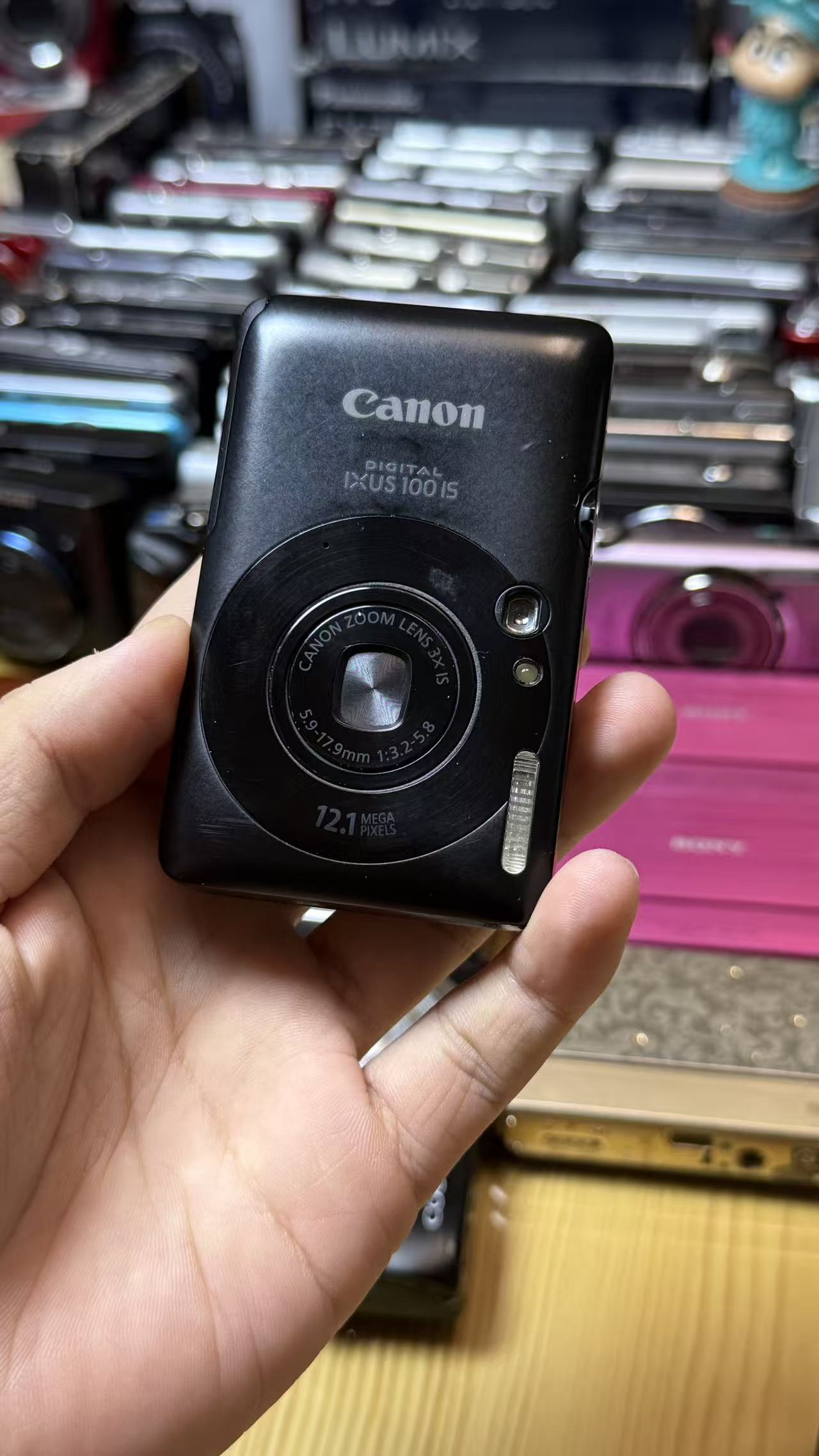 9新 Canon/佳能 100is九新1210万像素3倍变焦复古冷白皮C相机