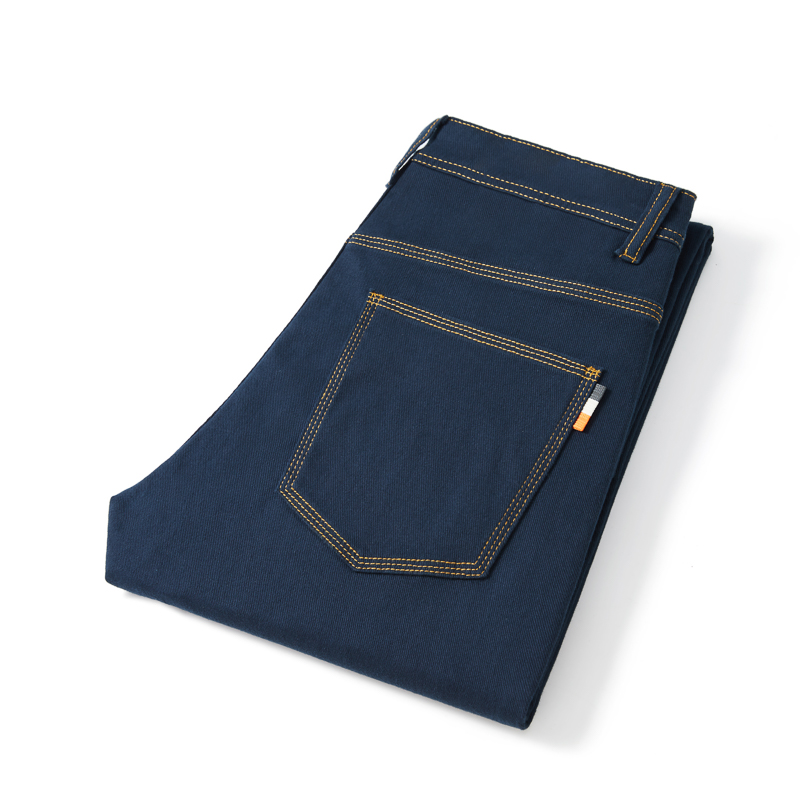 【牛仔原浆藏蓝】藏青色青金石藏蓝色秋冬新款直筒男士牛仔裤803#